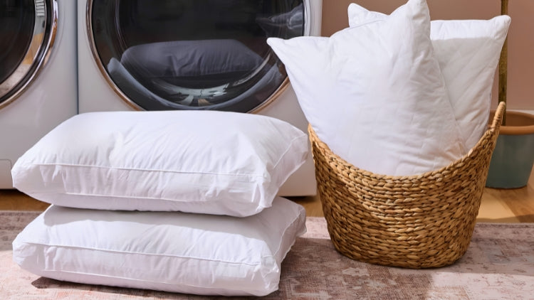 How to wash pillows in a washer safely at home
