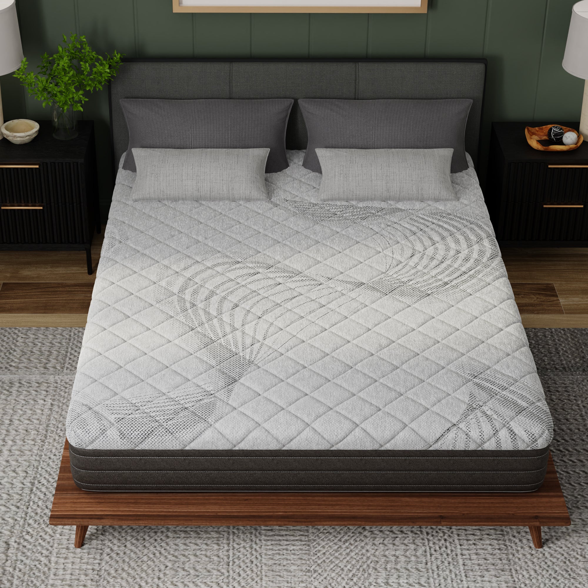 10” Bliss Gel Comfort Reactive Mattress - Medium Firm, Back - Side Sleepers - BlissfulNights.com