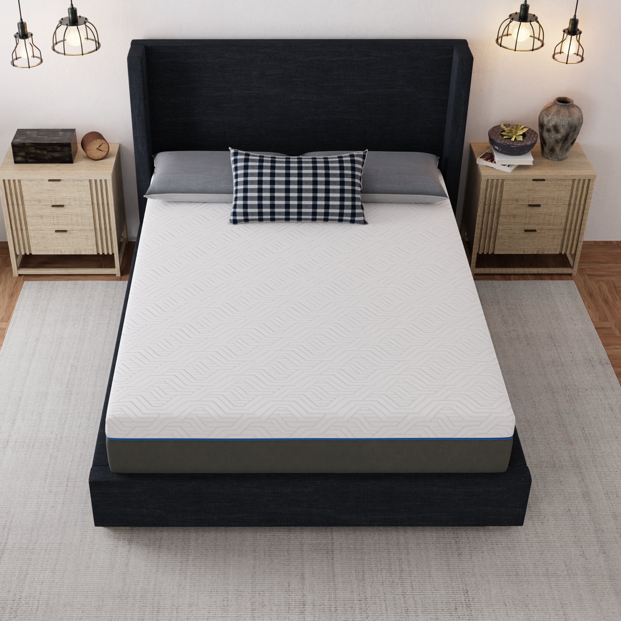 12" Gel Infused Memory Foam Mattress, Firm - BlissfulNights.com