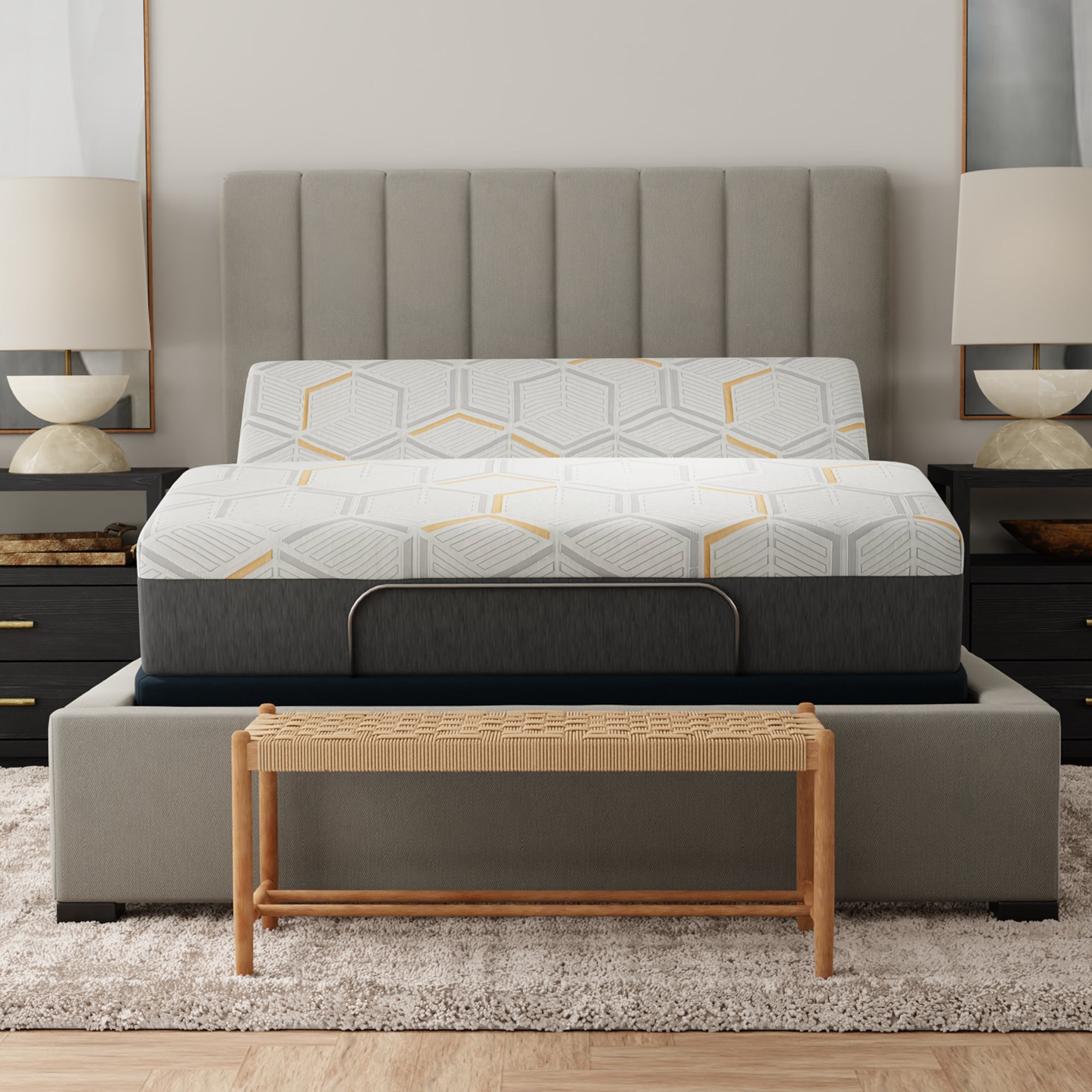 Blissful Nights Sleep System: 12” Copper Infused Cool Memory Foam Mattress,  Medium-Firm with e3 Adjustable Base - BlissfulNights.com