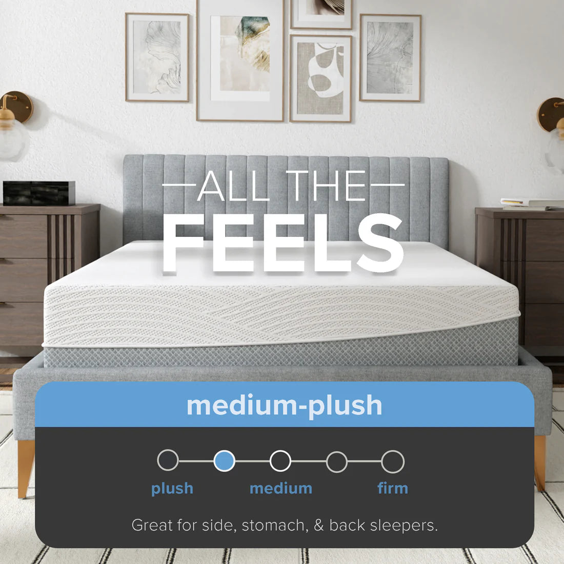 12” EcoCore Hybrid Deluxe - Medium Plush - BlissfulNights.com