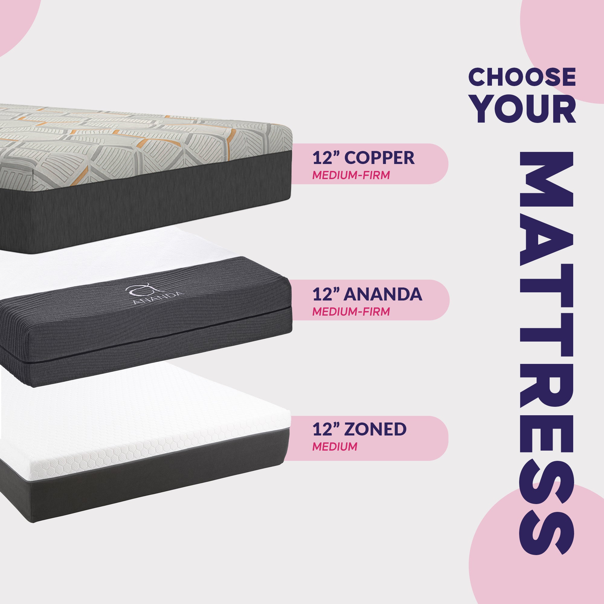 Build Your Own Sleep System: Mattress & Adjustable Base, Split Cal King - BlissfulNights.com