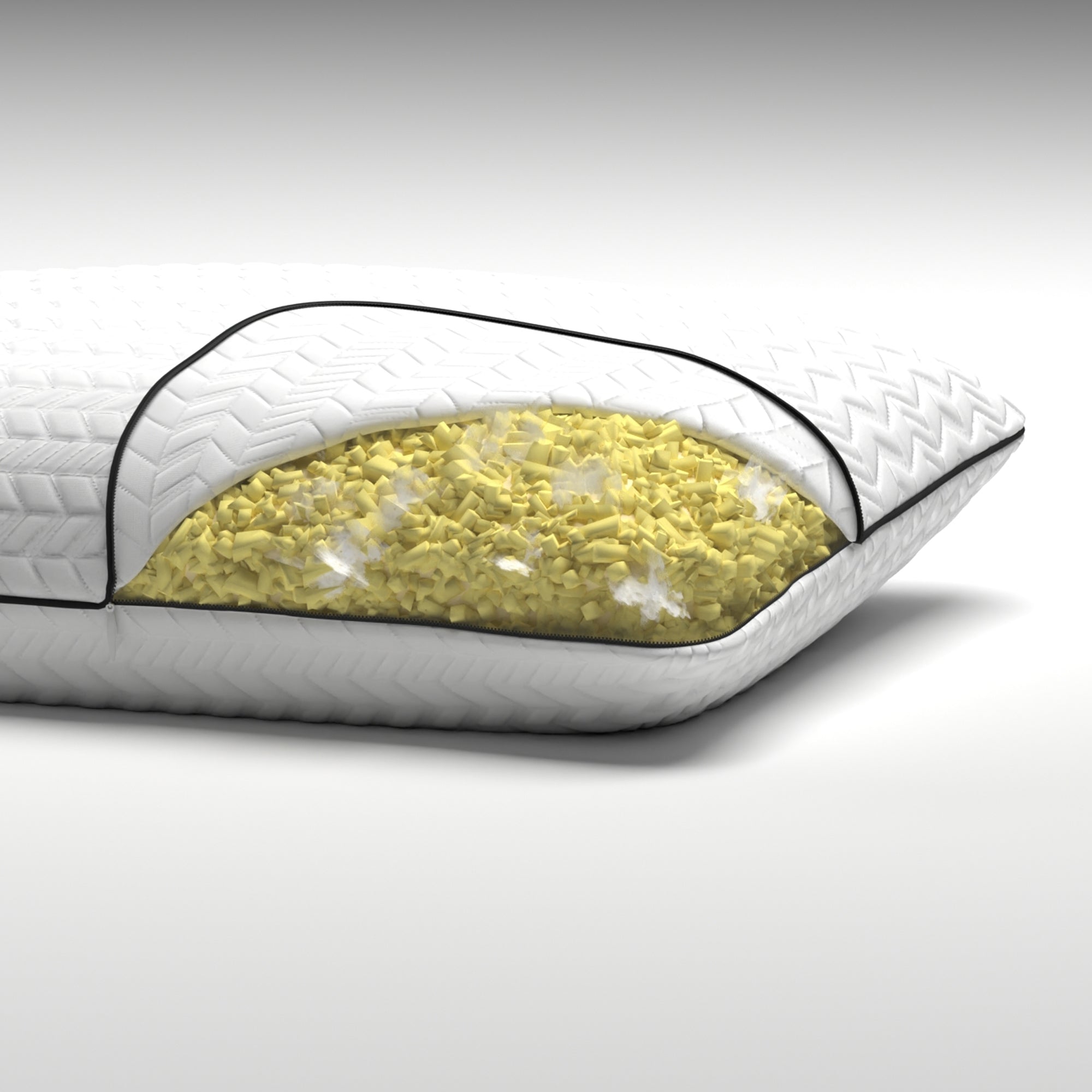 Reactive Foam Shredded Pillow- Adjustable Loft Height - BlissfulNights.com
