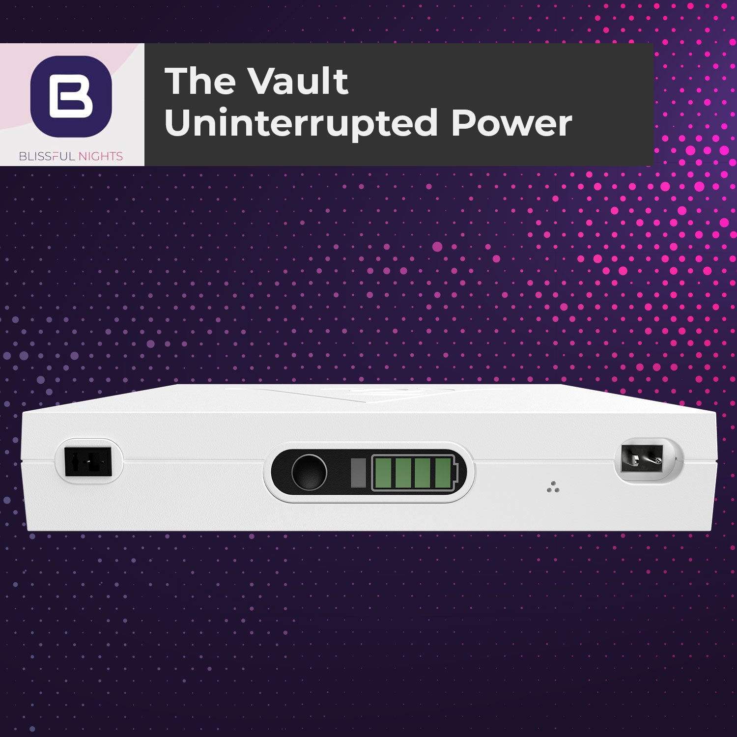 Blissful Nights The Vault Battery Backup - Uninterrupted power for your adjustable bed - BlissfulNights.com