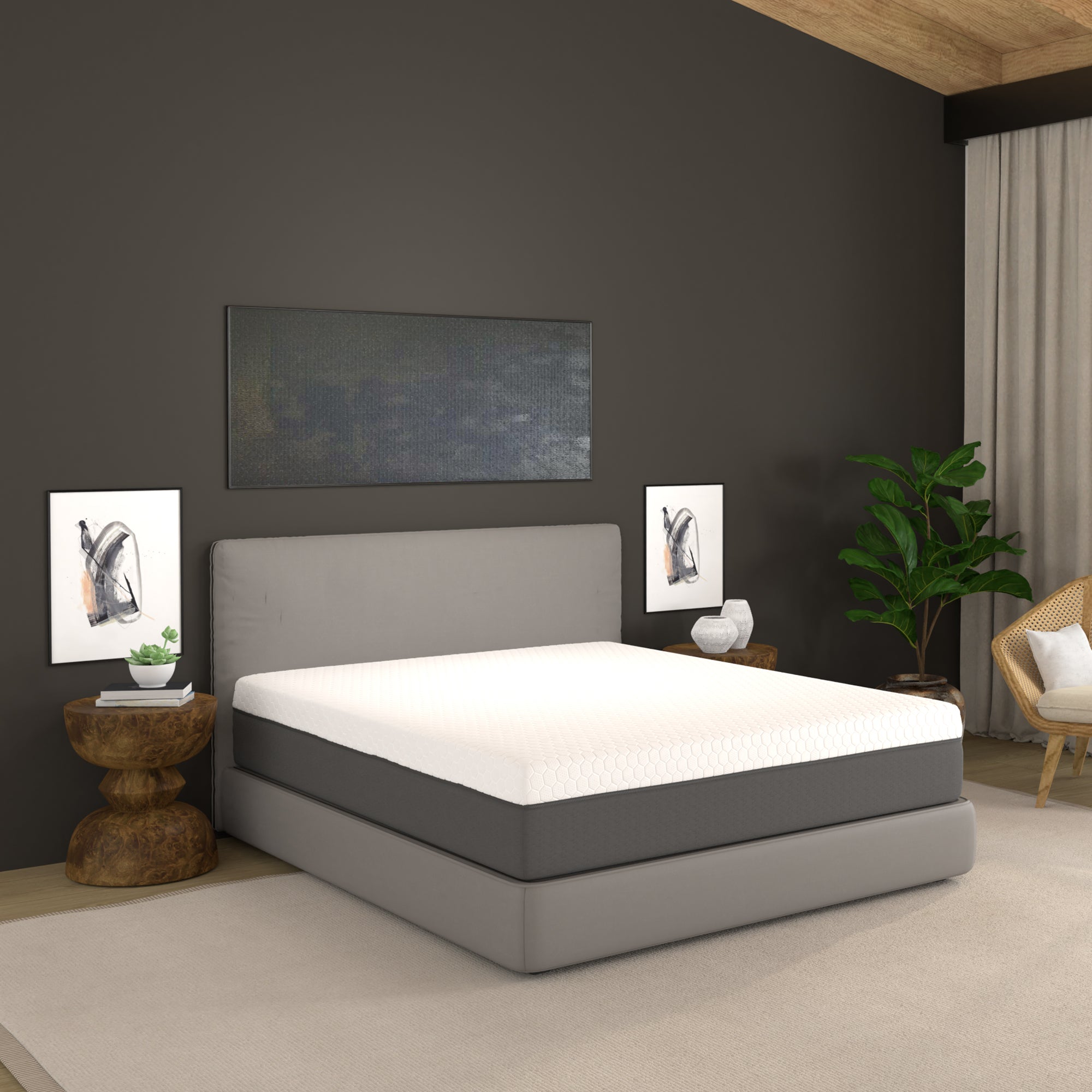 12" Zoned Reactive Cooling Memory Foam Mattress, Medium - BlissfulNights.com