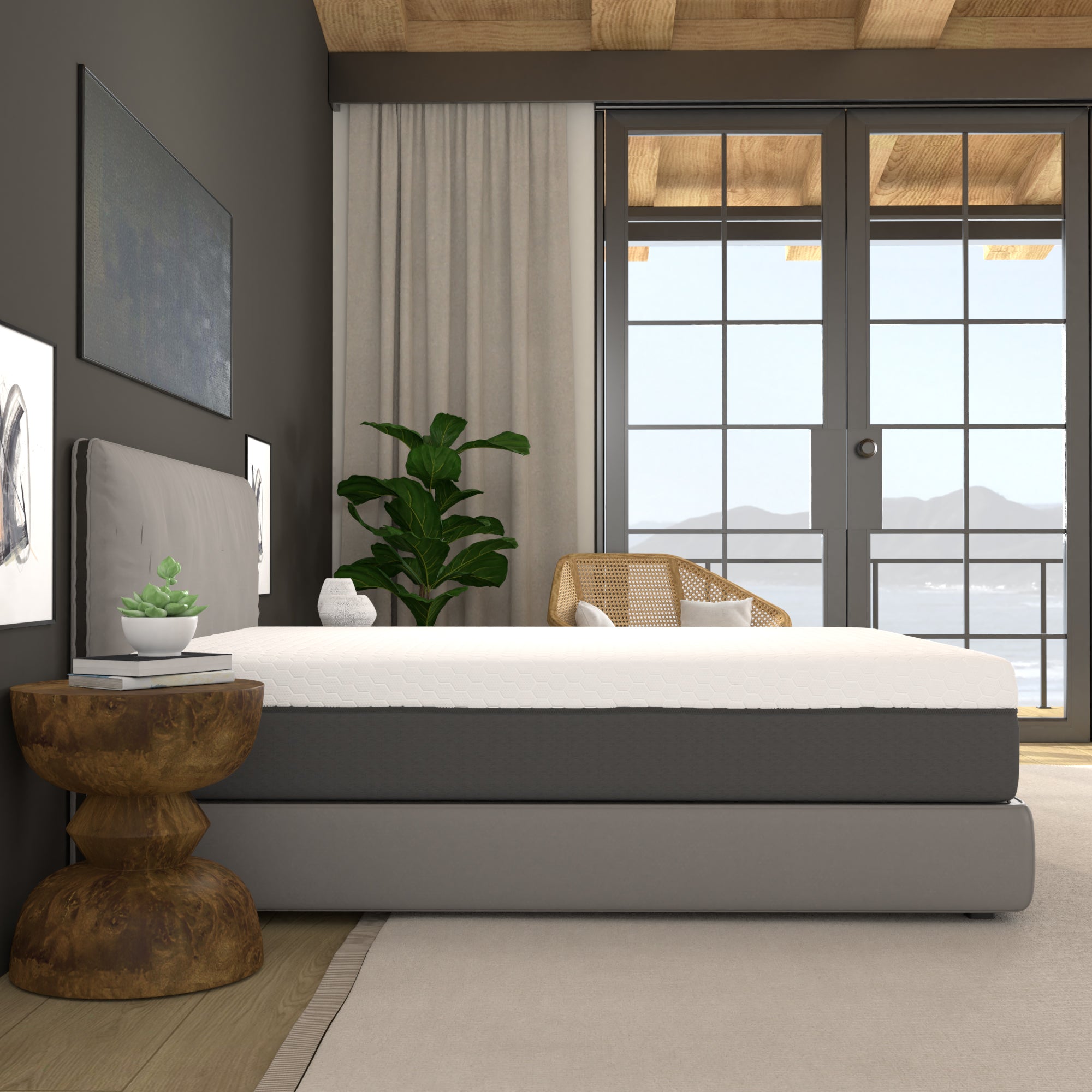 12" Zoned Reactive Cooling Memory Foam Mattress, Medium - BlissfulNights.com