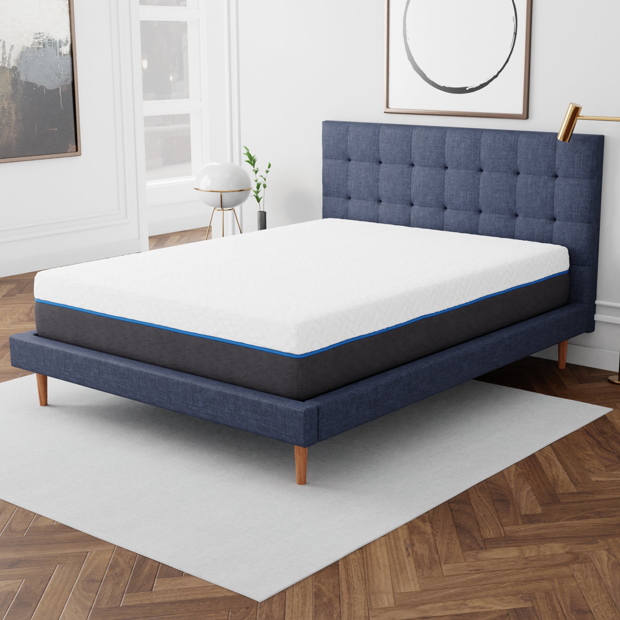 12" Gel Infused Premium Memory Foam Mattress, Plush - BlissfulNights.com