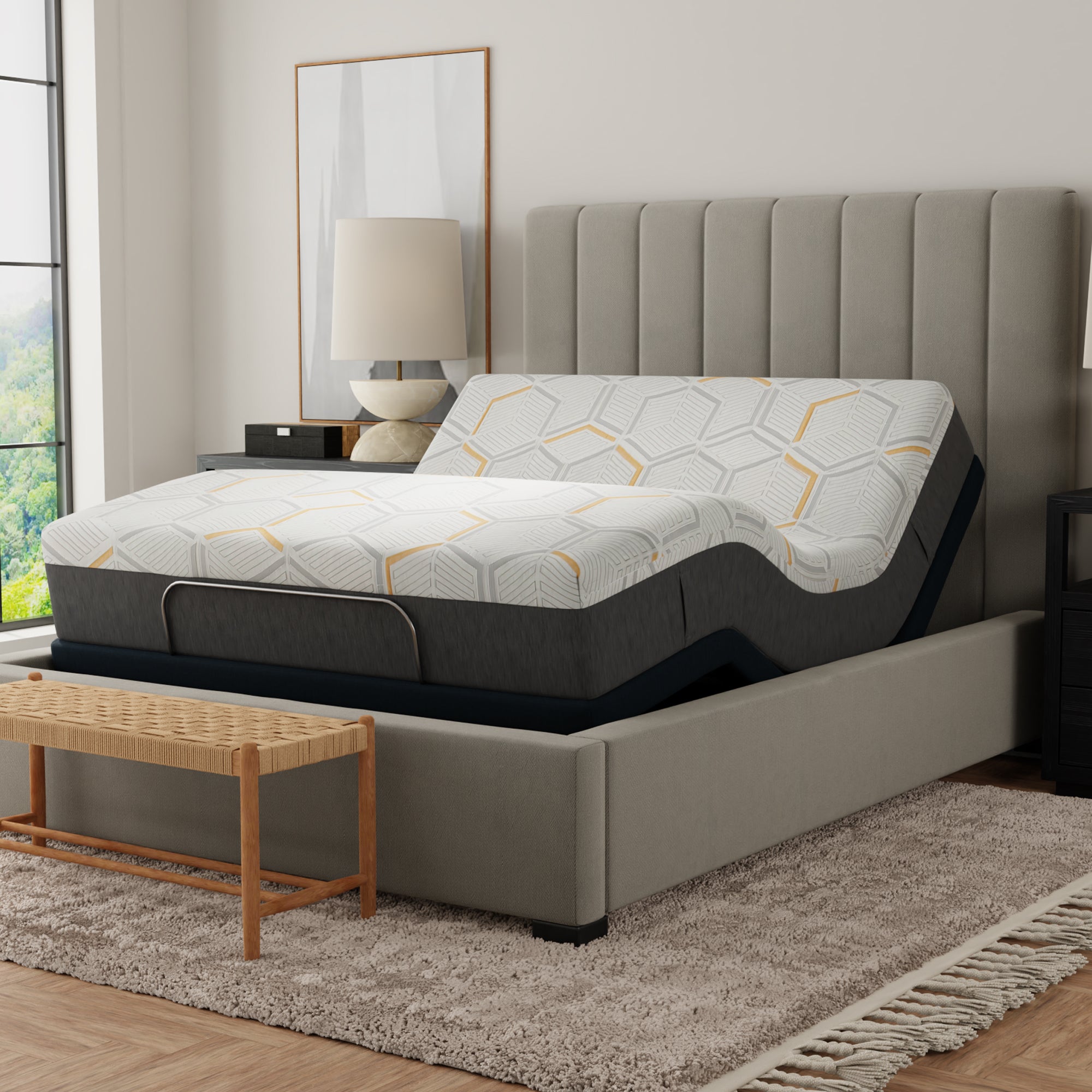Blissful Nights Sleep System: 12” Copper Infused Cool Memory Foam Mattress,  Medium-Firm with e3 Adjustable Base - BlissfulNights.com