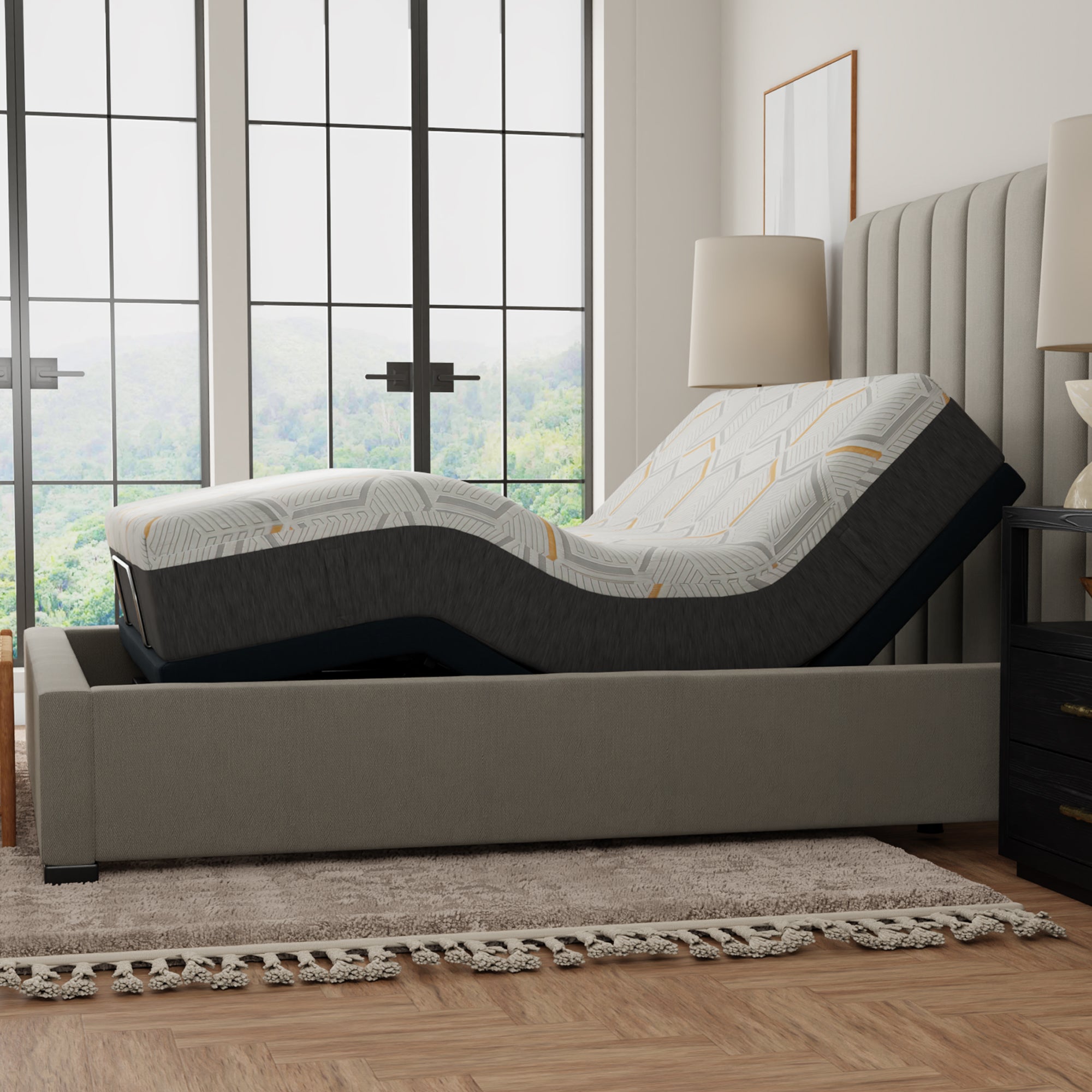 Blissful Nights Sleep System: 12” Copper Infused Cool Memory Foam Mattress,  Medium-Firm with e3 Adjustable Base - BlissfulNights.com