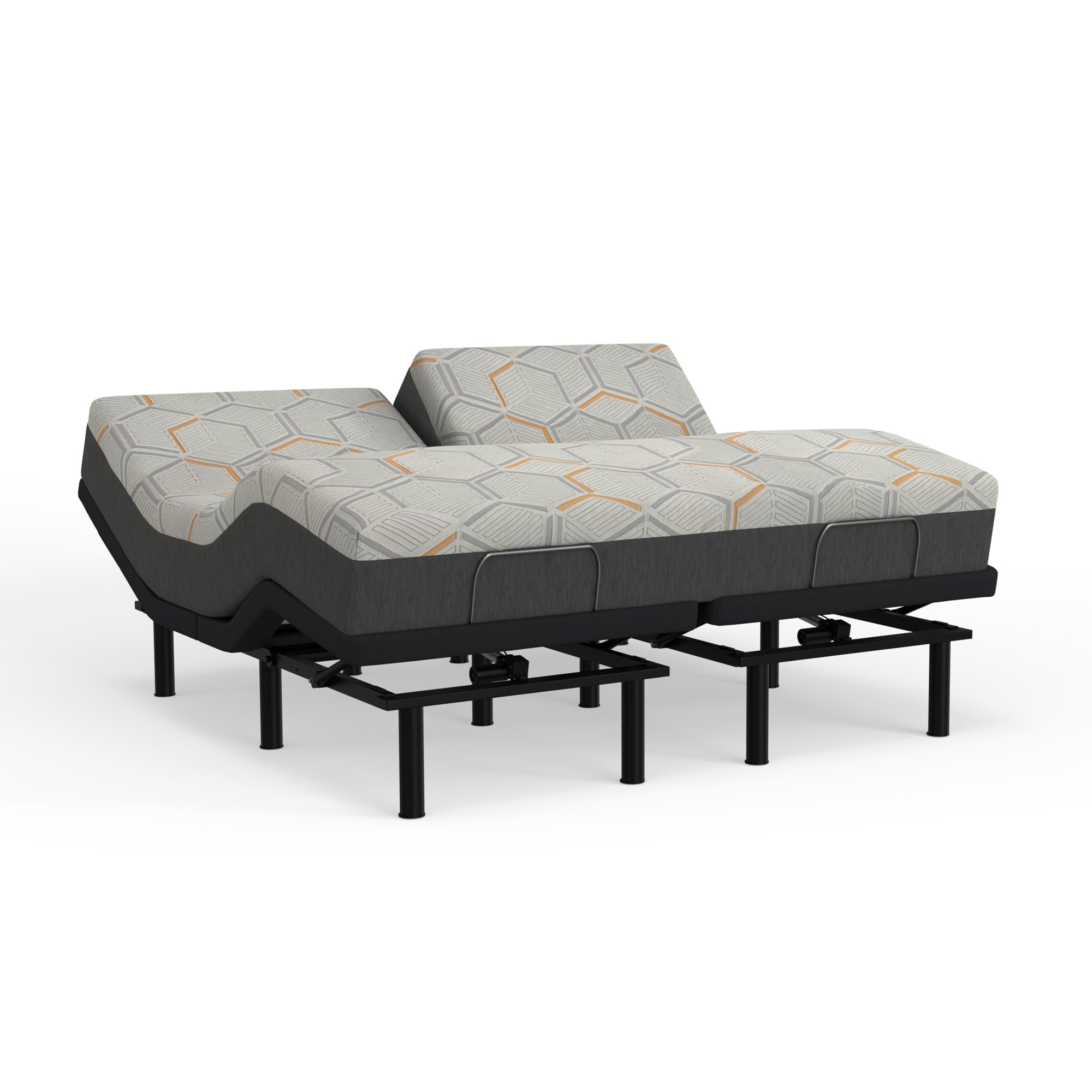 Blissful Nights Sleep System: 12” Copper Gel Infused Cool Memory Foam Mattress, Medium-Firm with e4 Adjustable Base, Split-Top/Synced Foot - BlissfulNights.com
