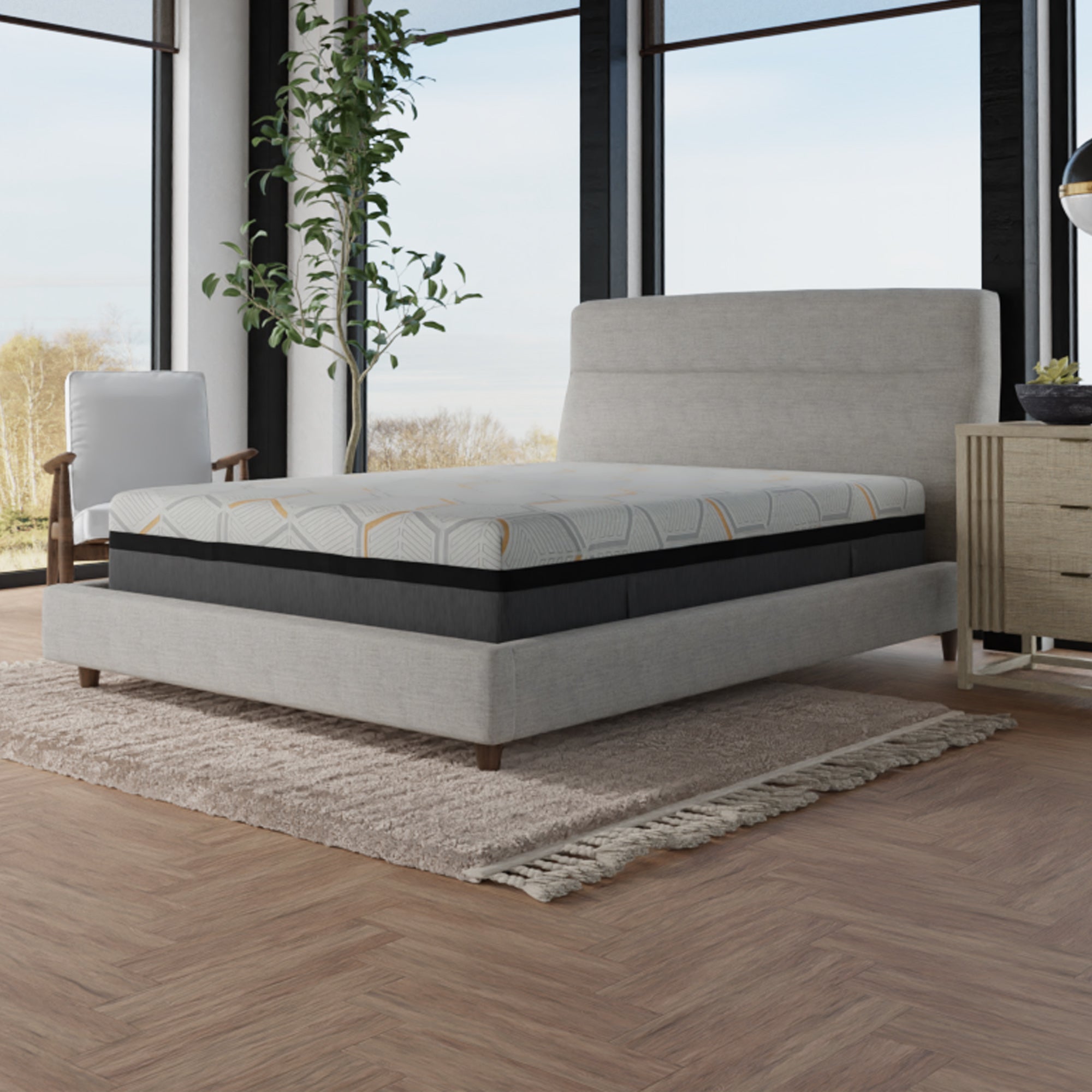14" Hybrid Copper Gel Infused Premium Memory Foam Mattress, Plush - BlissfulNights.com