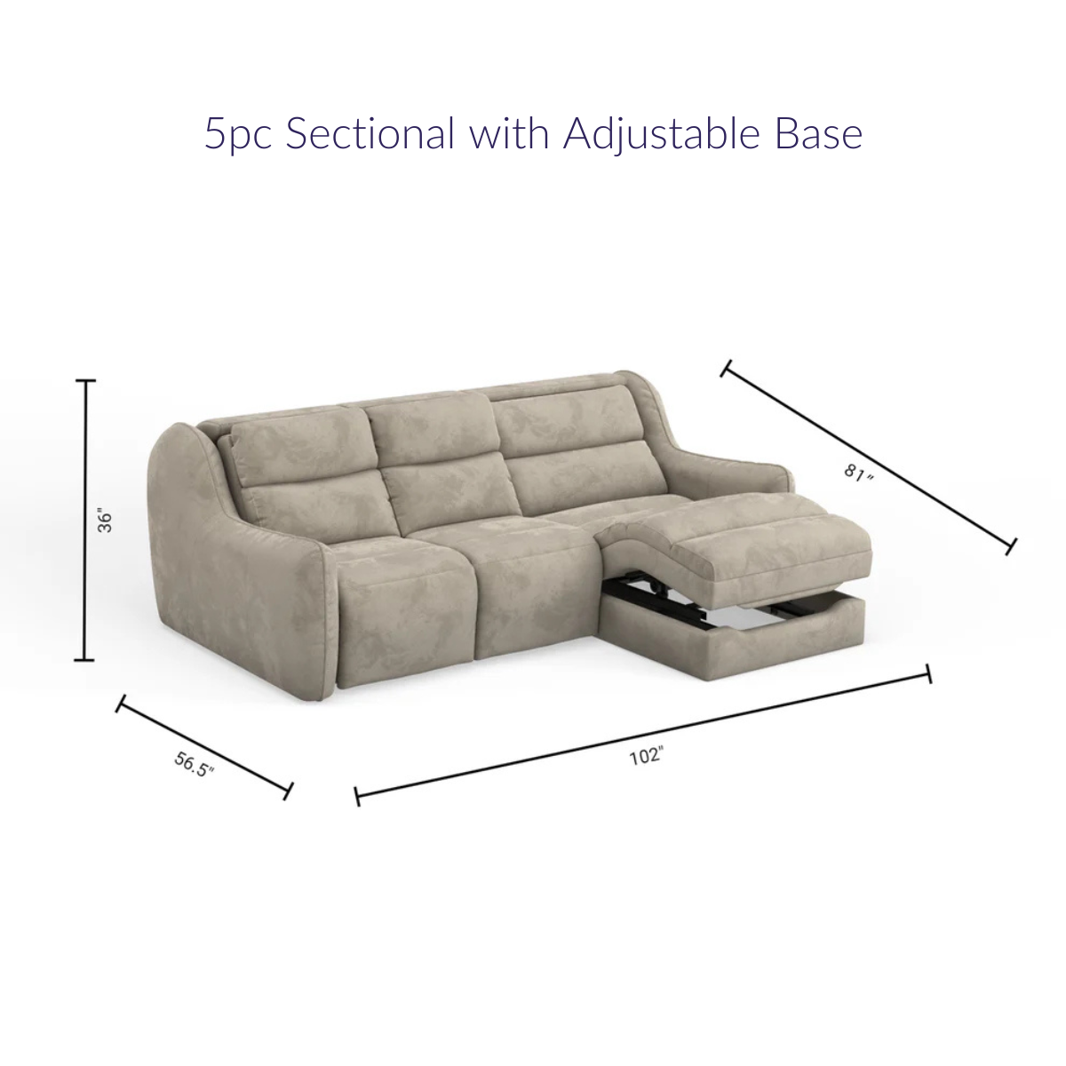 Enfinity Lounger™ Collection - Adjustable Bed Frame Lounger & Mattress (template-v3) - BlissfulNights.com