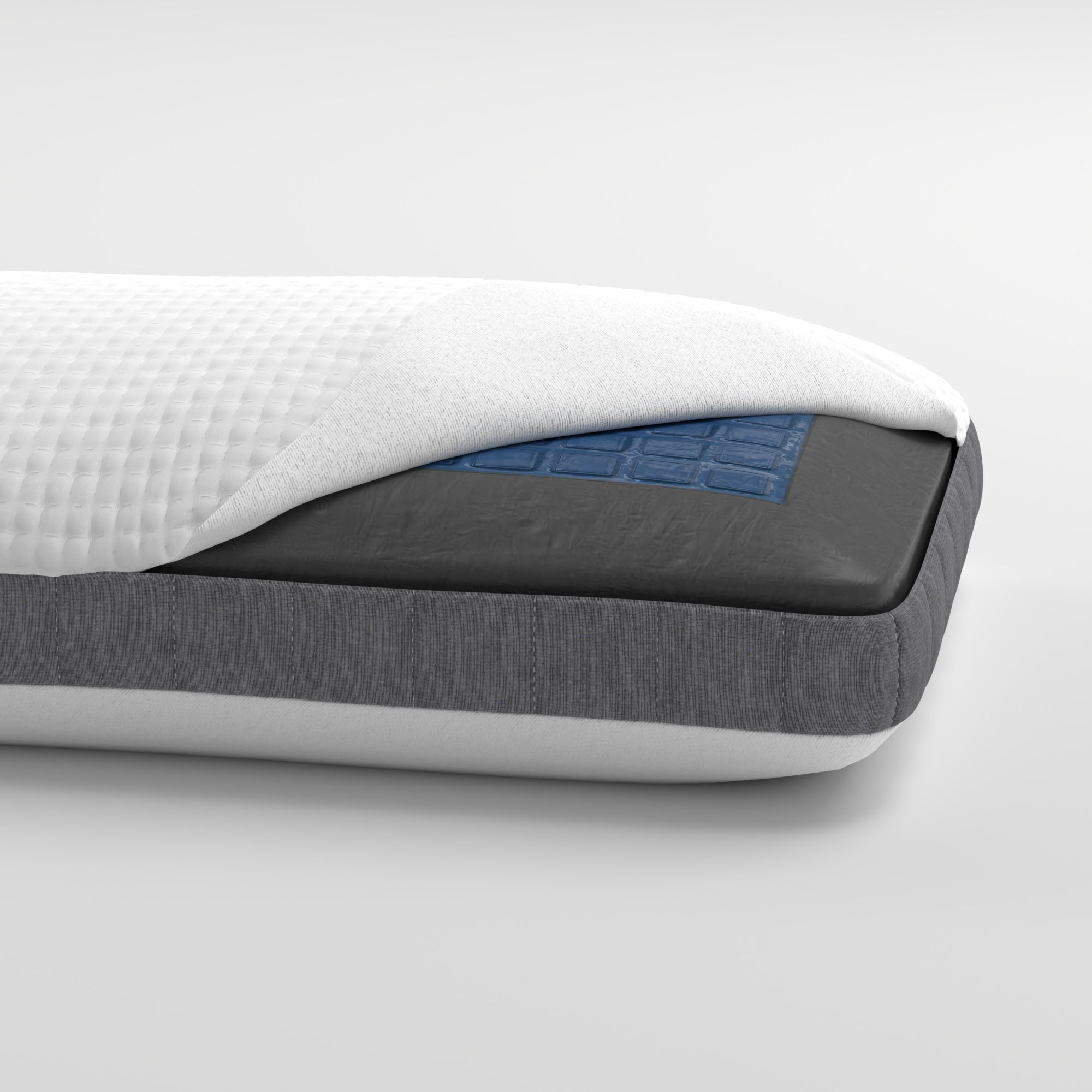 Bamboo Charcoal and Gel Memory Foam Pillow - Washable Cover - BlissfulNights.com