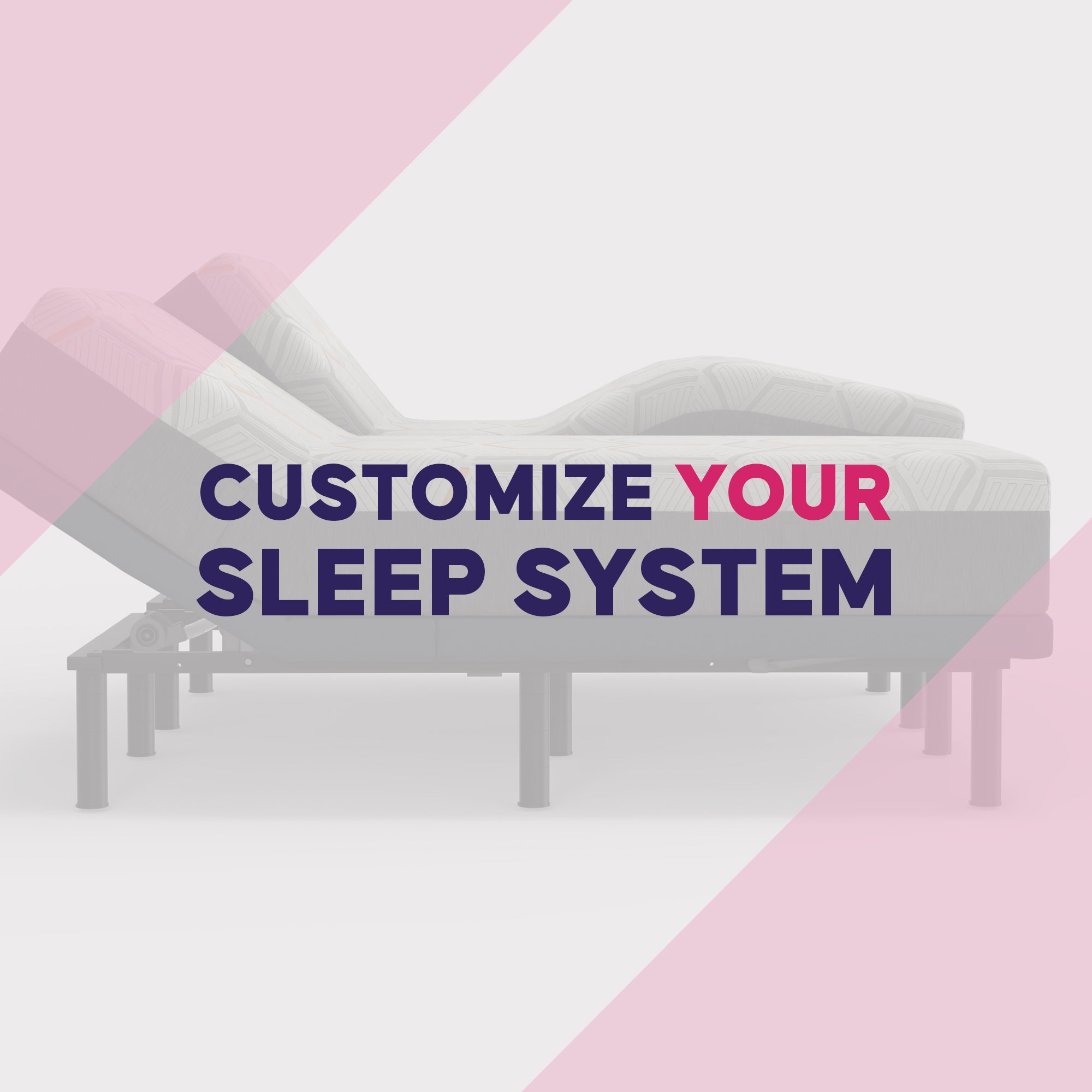 Build Your Own Sleep System: Mattress & Adjustable Base, Split King - BlissfulNights.com
