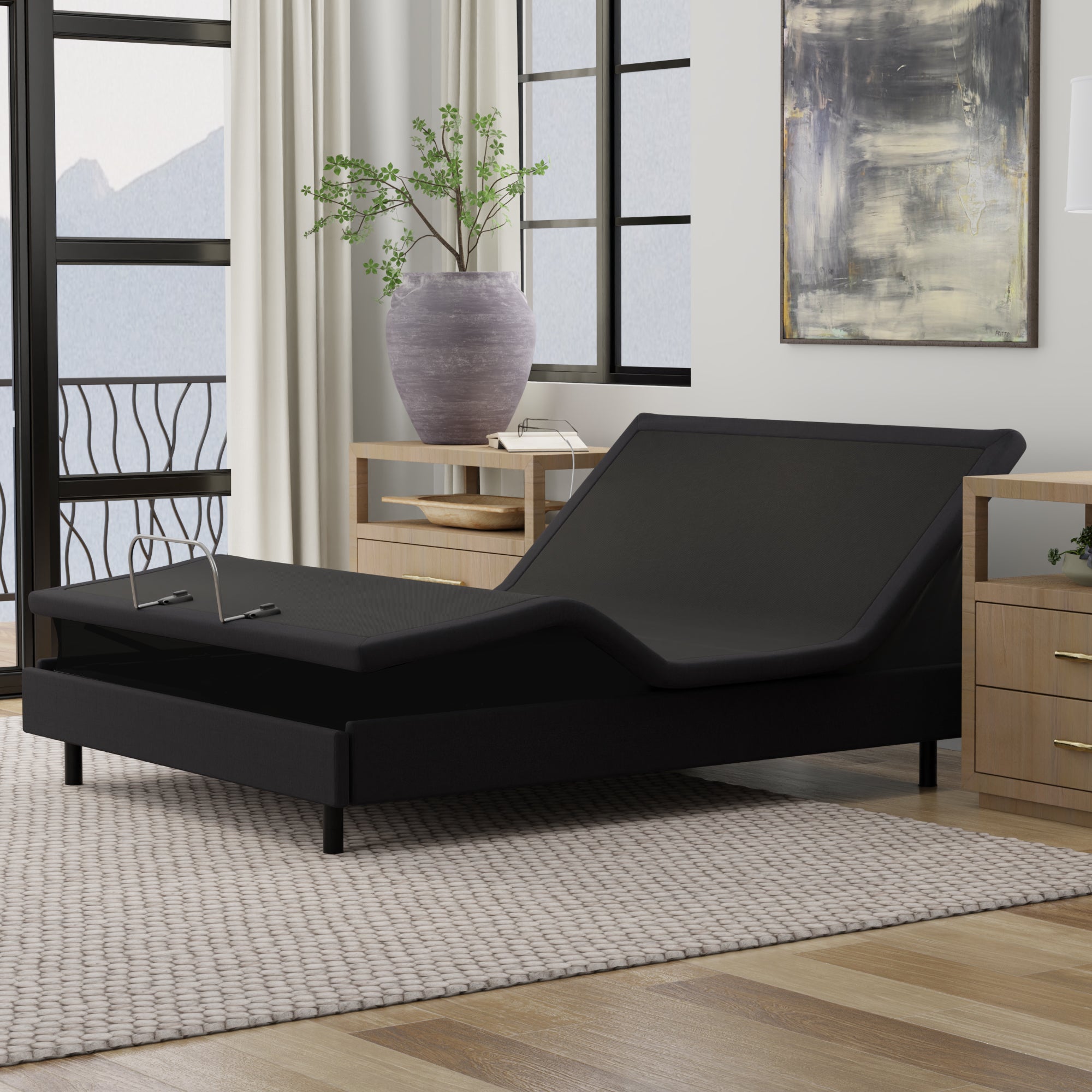 Blissful Nights e8 Hi-Low Lift & Tilt Adjustable Bed Frame - Massage, Lights, USB Ports & Free In Home Delivery - BlissfulNights.com