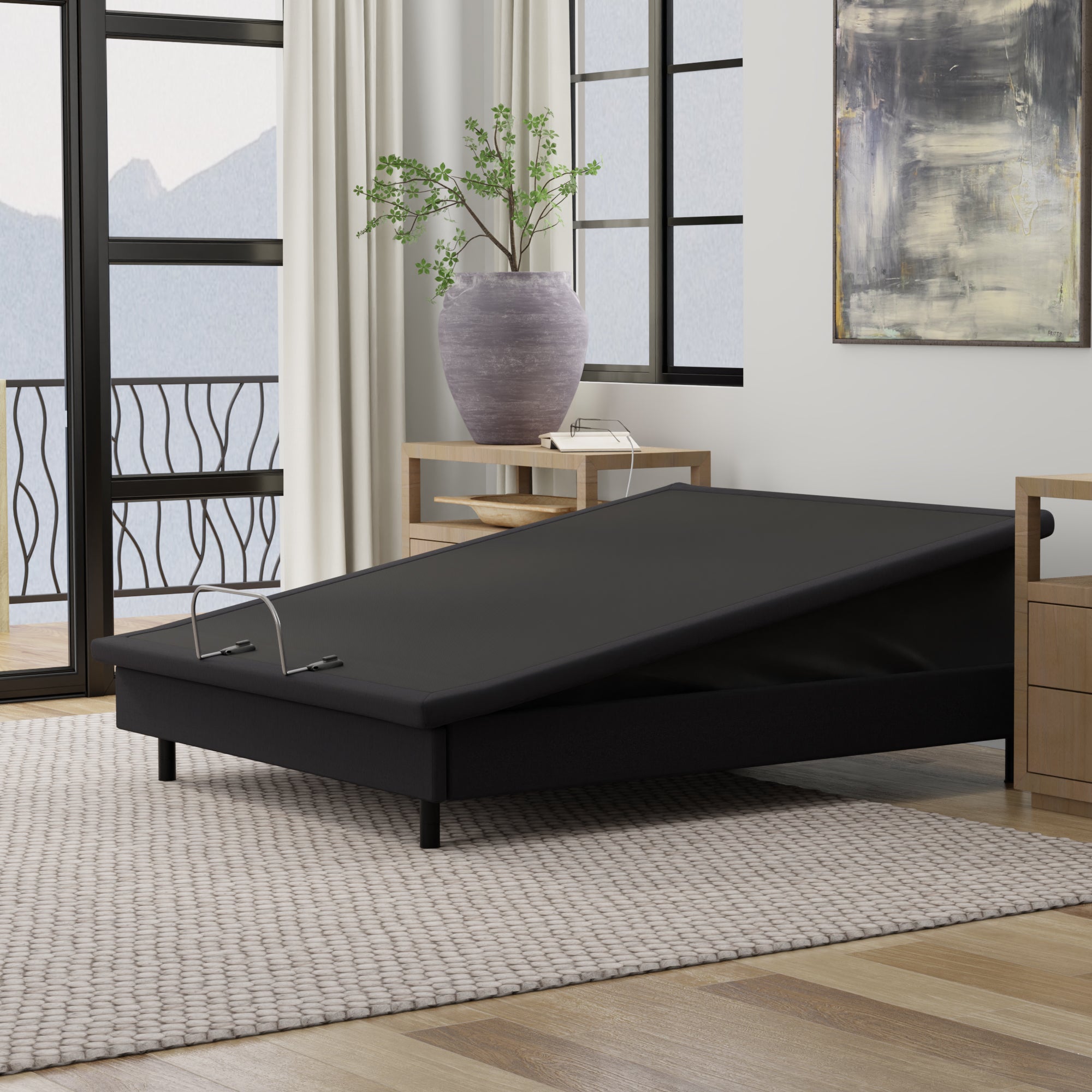 Blissful Nights e8 Hi-Low Lift & Tilt Adjustable Bed Frame - Massage, Lights, USB Ports & Free In Home Delivery - BlissfulNights.com