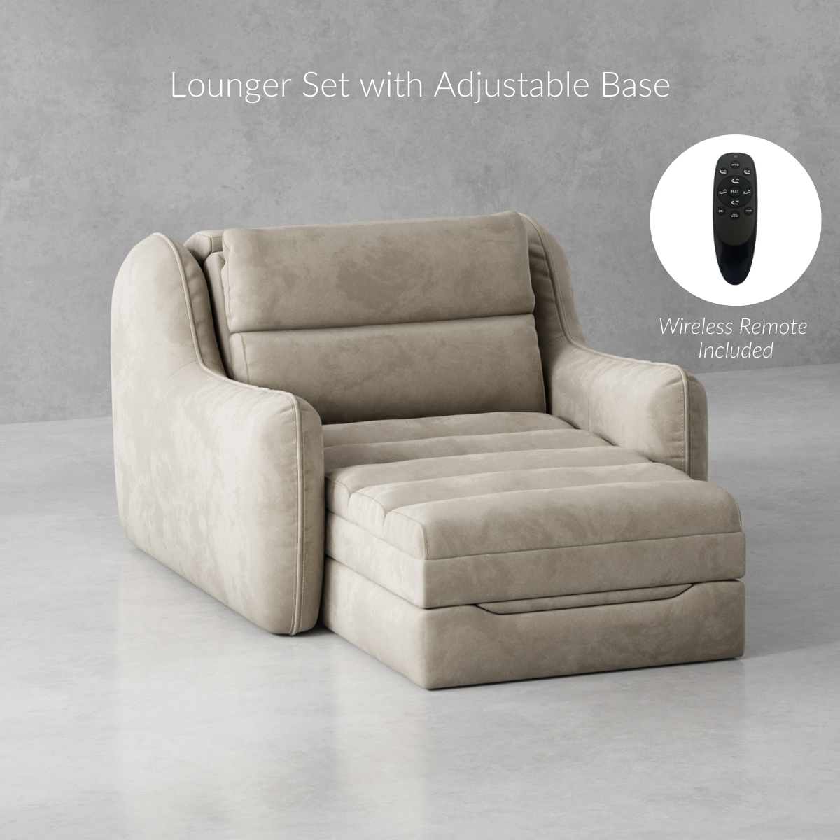 Enfinity Lounger™ Collection - Adjustable Bed Frame Lounger & Mattress (template-v3) - BlissfulNights.com