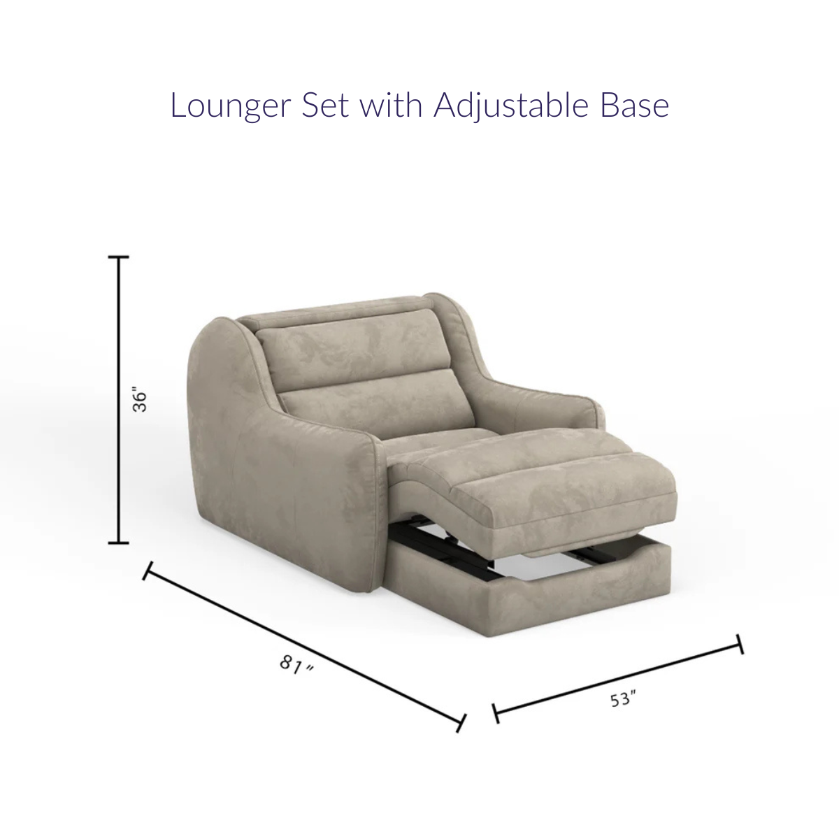 Enfinity Lounger™ Collection - Adjustable Bed Frame Lounger & Mattress (template-v3) - BlissfulNights.com