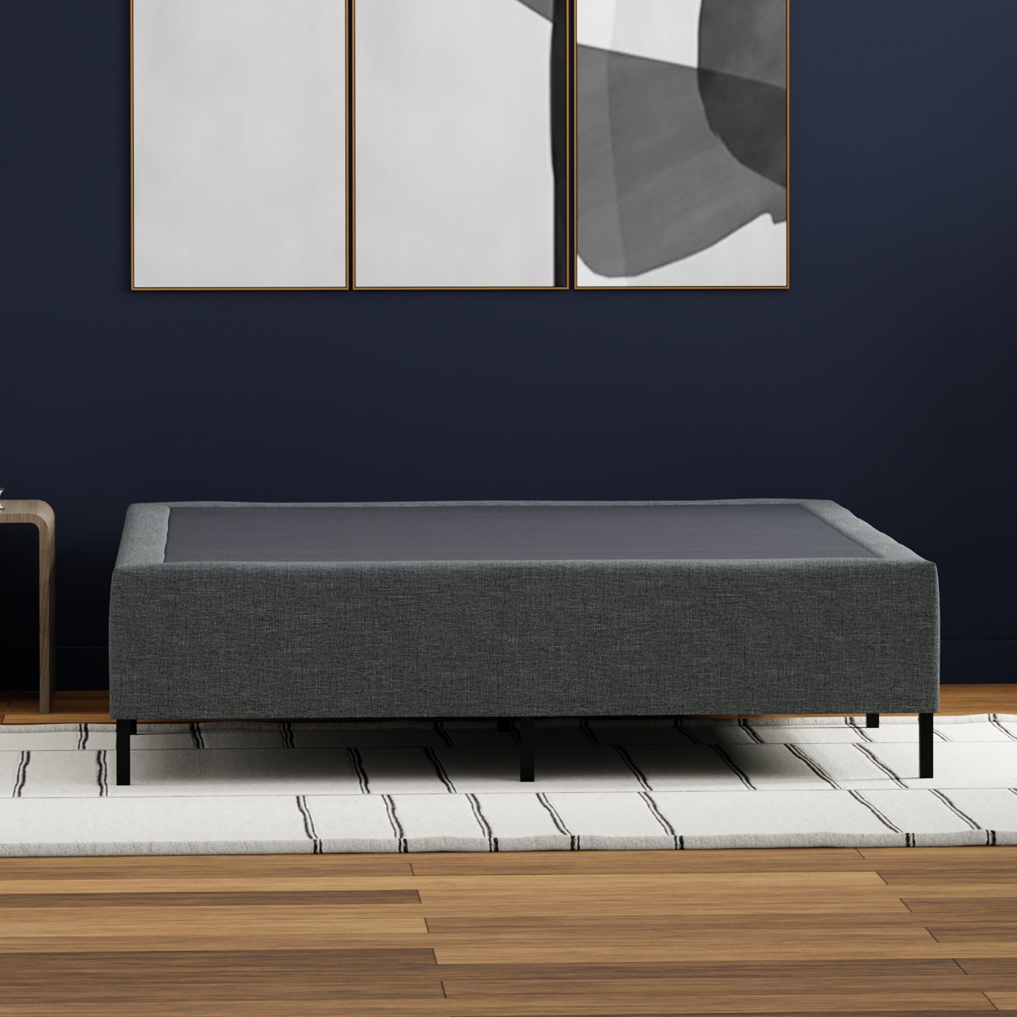 Metal Mattress Foundation with Removable Cover - BlissfulNights.com
