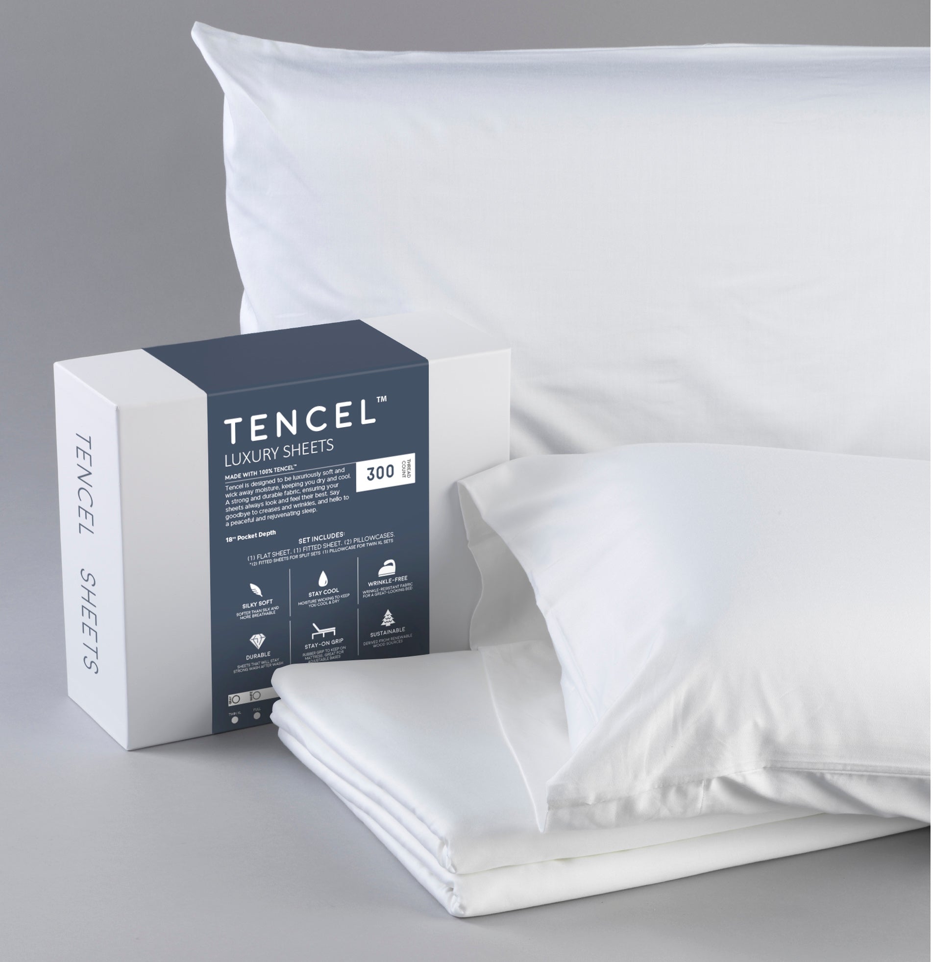 Tencel Luxury Sheet Set- Moisture Wicking Fabric - BlissfulNights.com