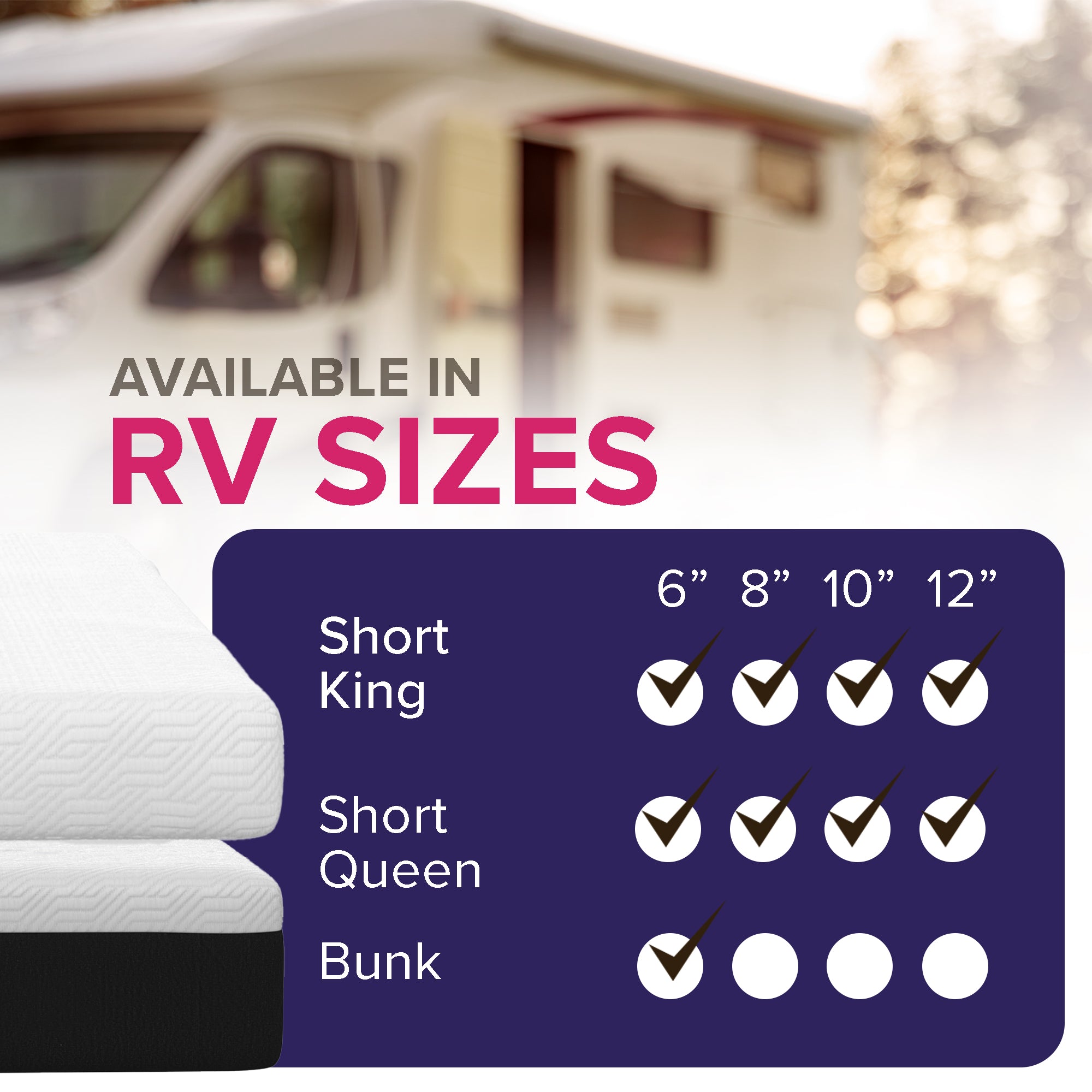 8” Bliss Gel Memory Foam Mattress - Medium Firm - BlissfulNights.com