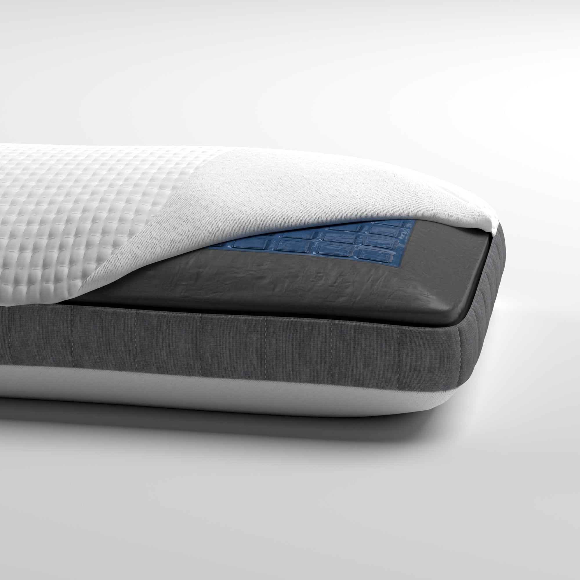 Bamboo Charcoal and Gel Memory Foam Pillow - Washable Cover - BlissfulNights.com