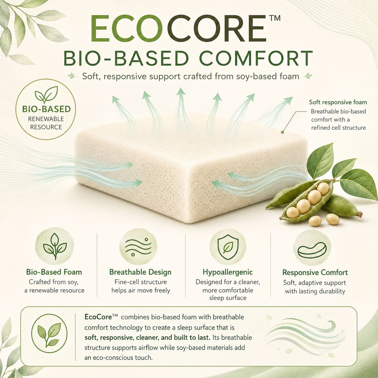 10” EcoCore™ Origin - Medium Firm