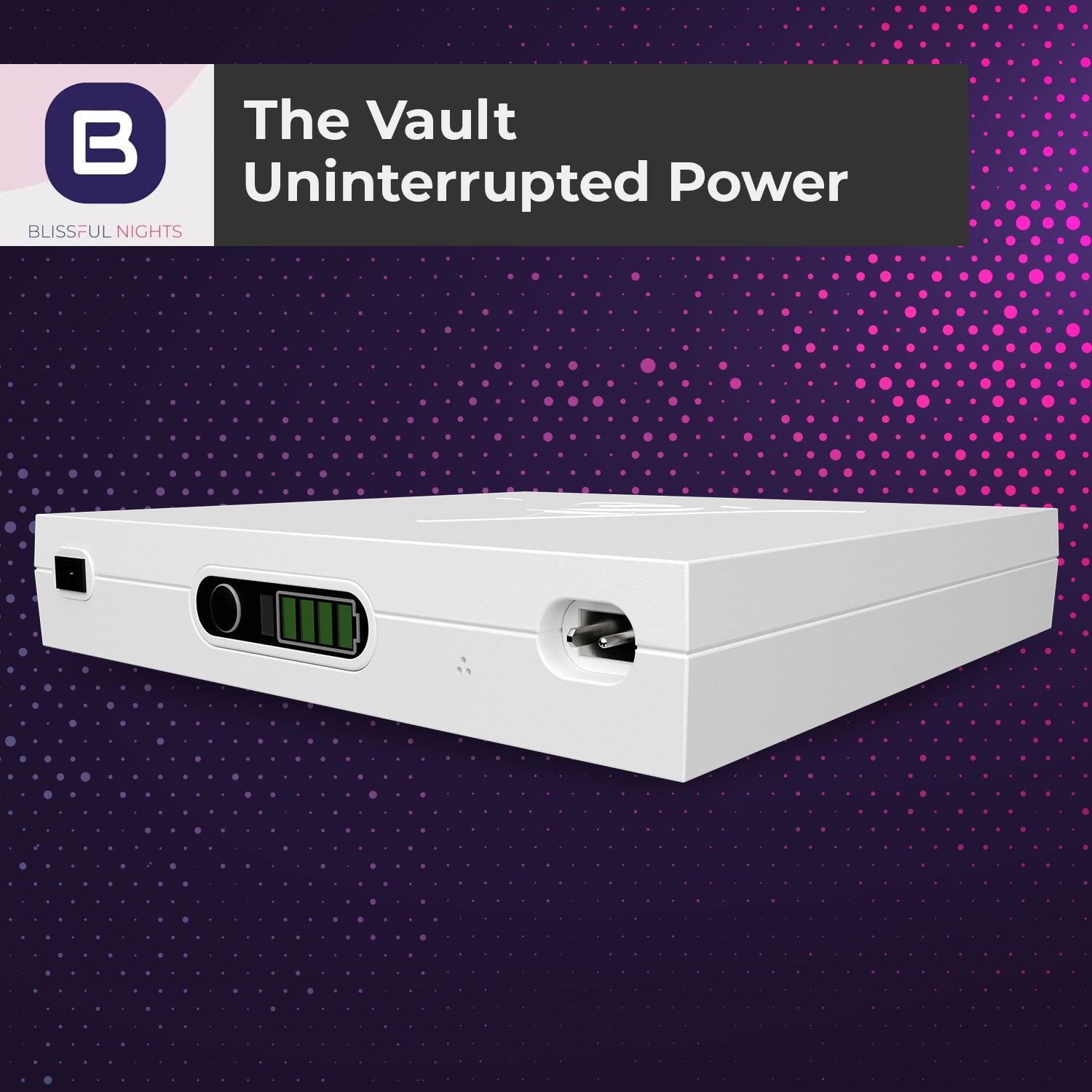 Blissful Nights The Vault Battery Backup - Uninterrupted power for your adjustable bed - BlissfulNights.com