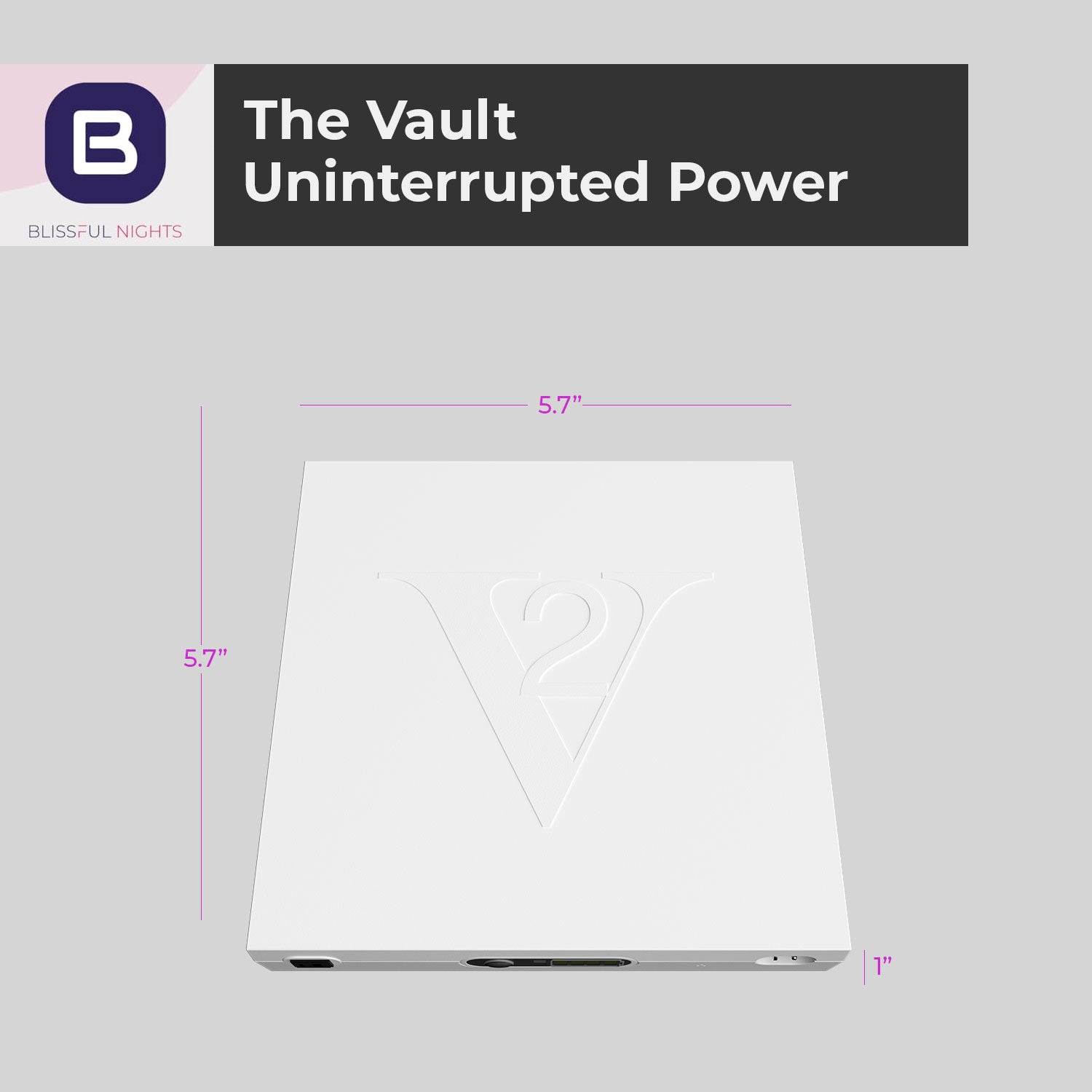 Blissful Nights The Vault Battery Backup - Uninterrupted power for your adjustable bed - BlissfulNights.com