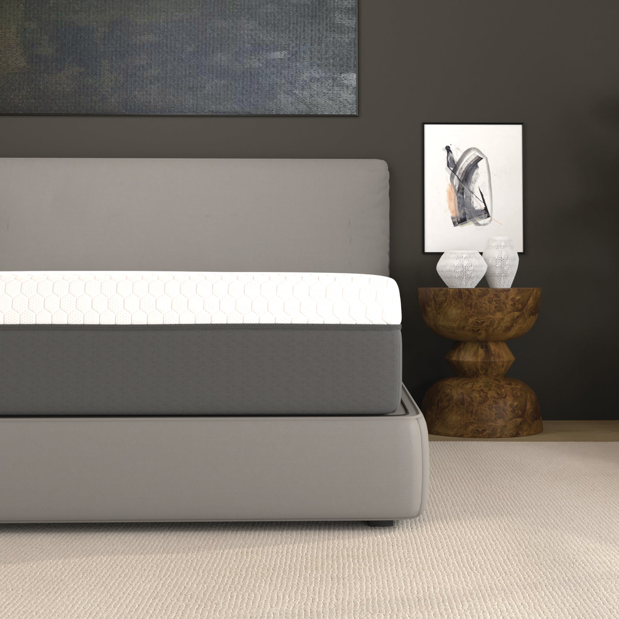12" Zoned Reactive Cooling Memory Foam Mattress, Medium - BlissfulNights.com