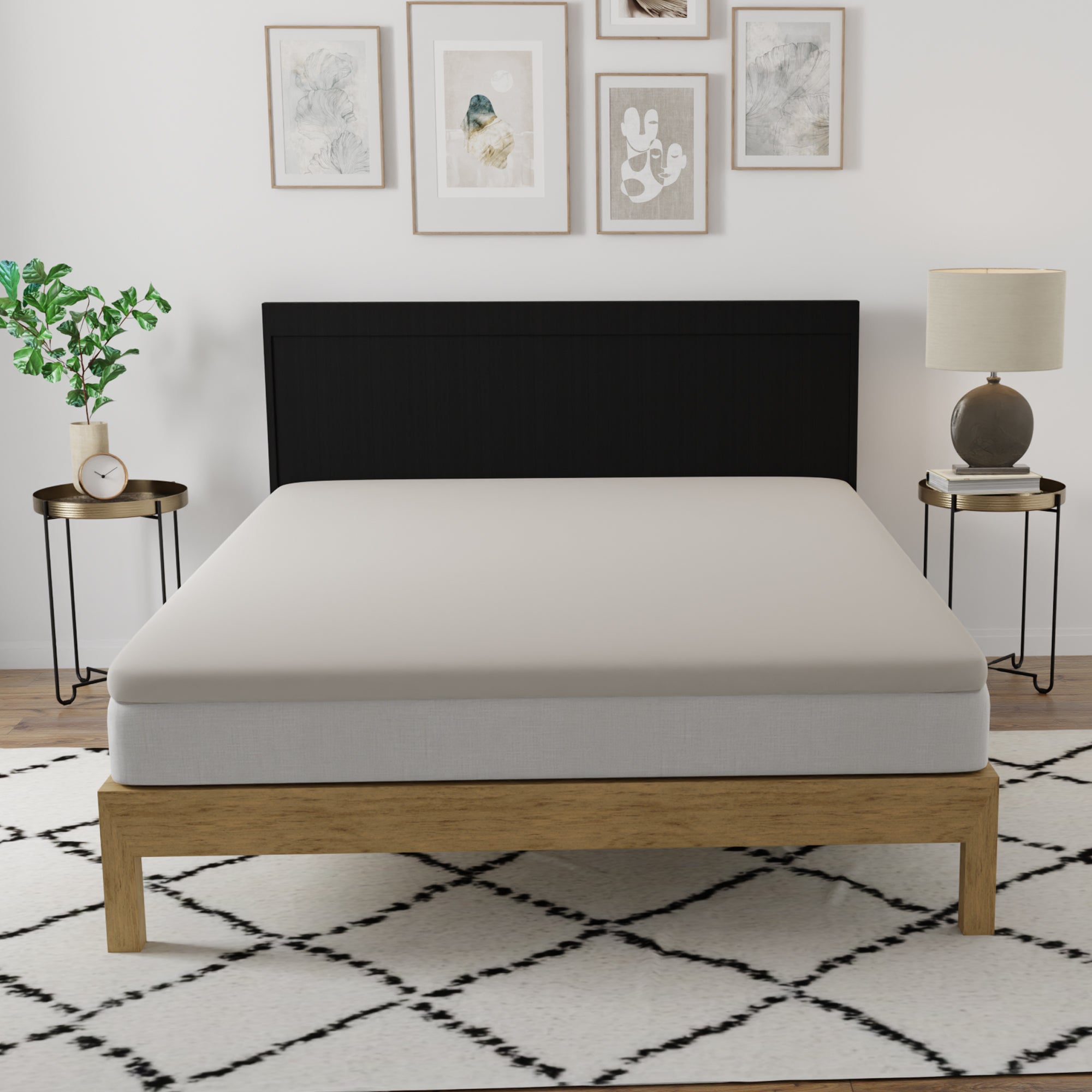 3" VENTILATED GEL MEMORY FOAM TOPPER - PLUSH - BlissfulNights.com