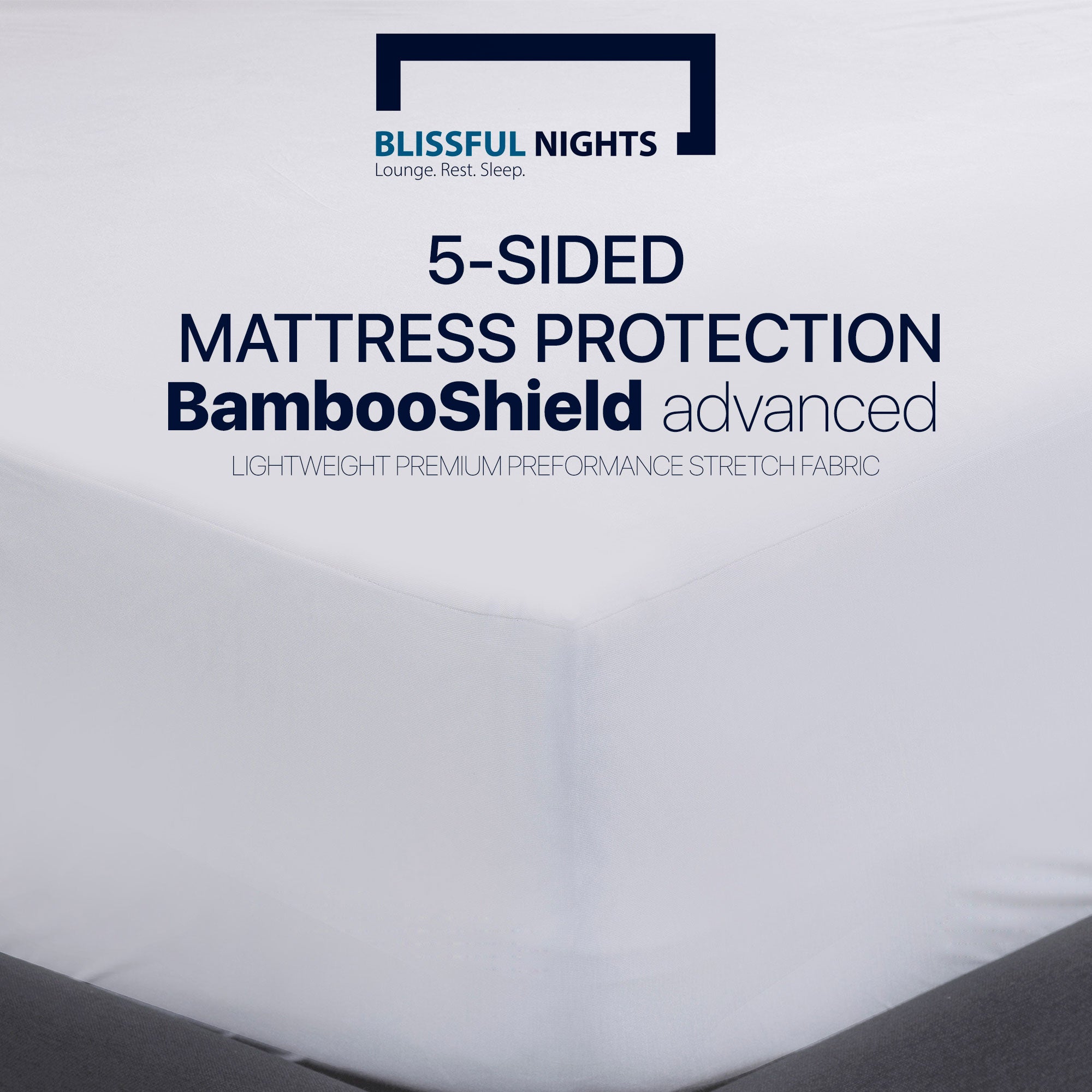  PlushDeluxe Premium Bamboo Mattress Protector – Queen