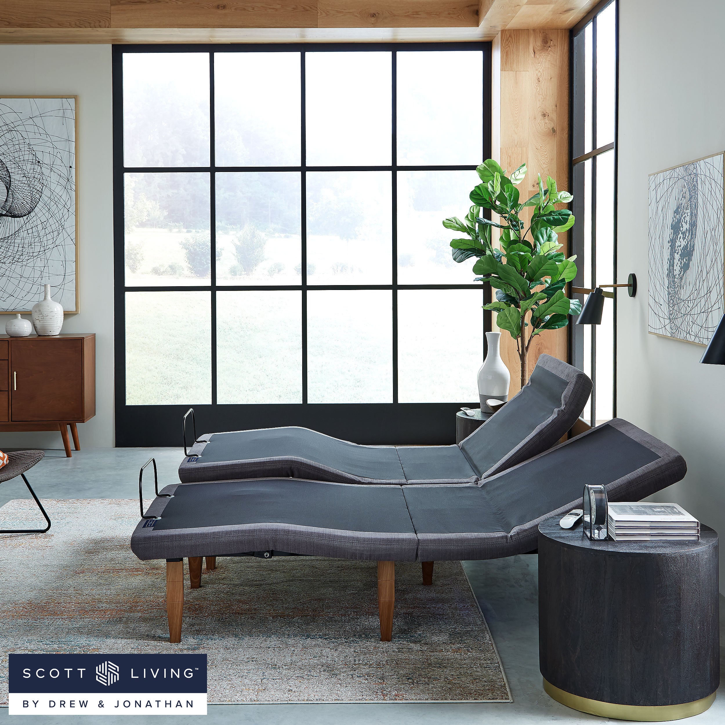 Scott Living - Elevate Adjustable Power Bed Frame - Storage Bed Compatible - BlissfulNights.com