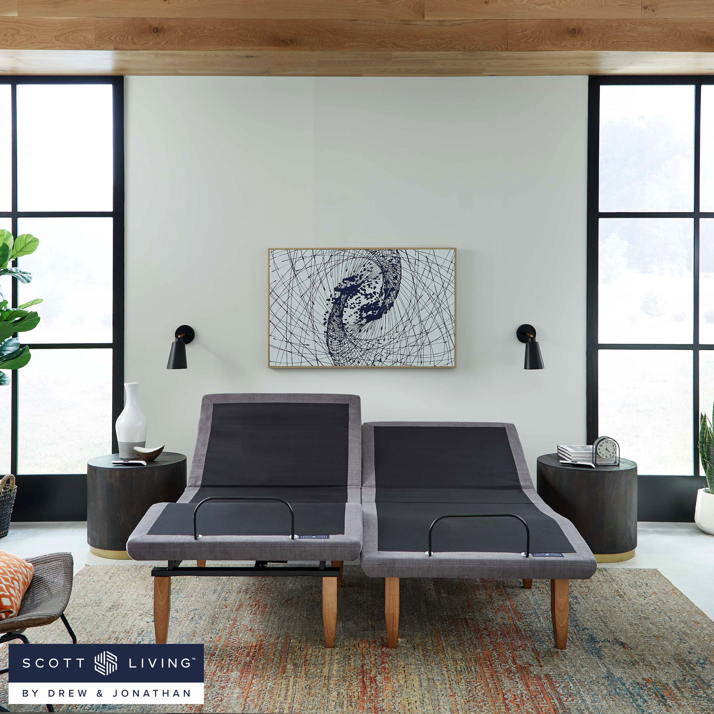 Scott Living - Elevate Adjustable Power Bed Frame - Storage Bed Compatible - BlissfulNights.com