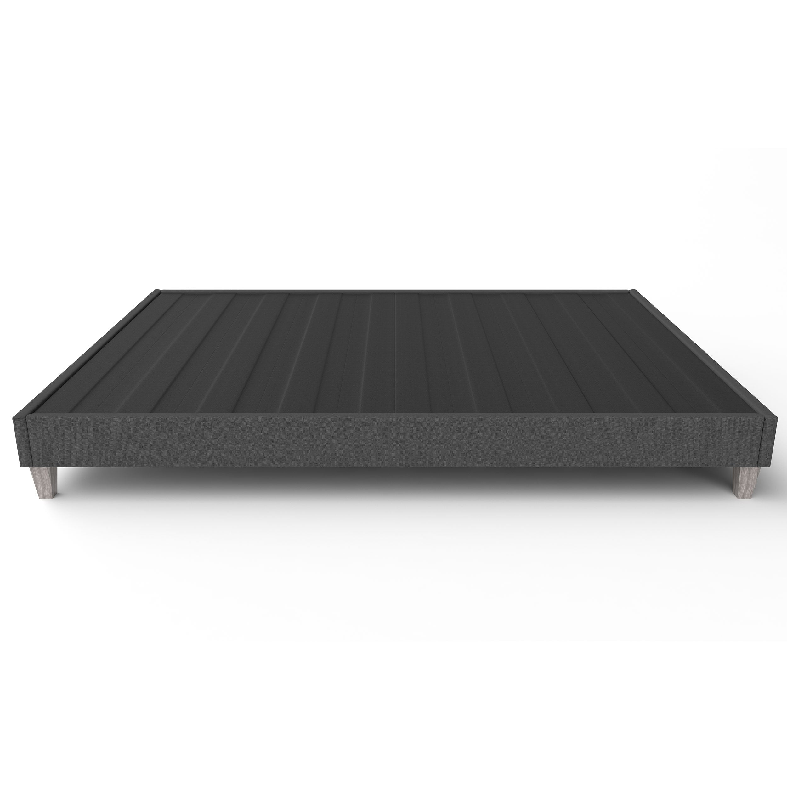 Mattress Foundation with 6" Grey Wood Style Legs - BlissfulNights.com