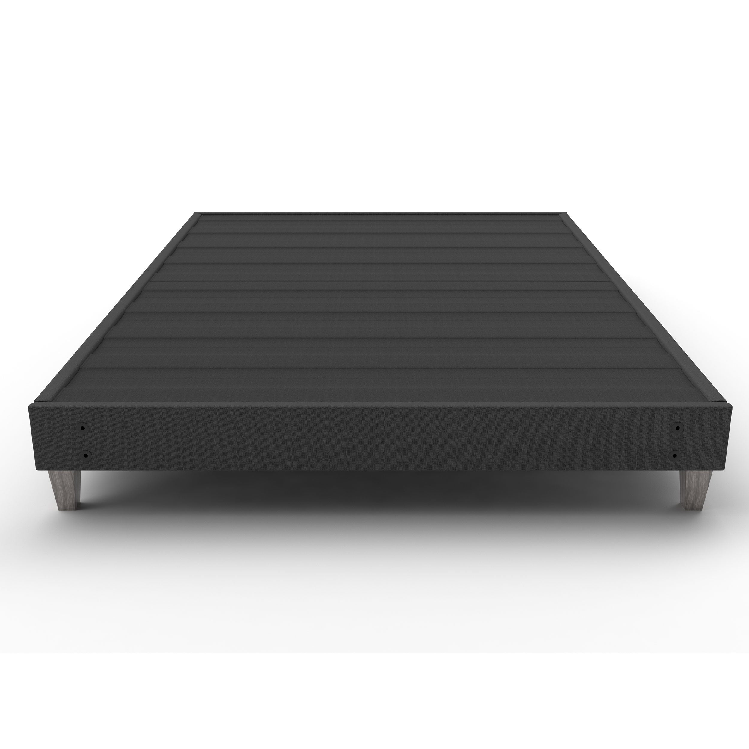 Mattress Foundation with 6" Grey Wood Style Legs - BlissfulNights.com